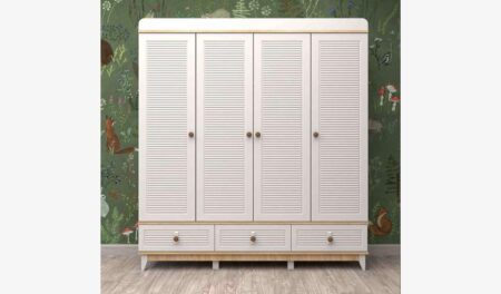 4 MDF Kapaklı Dolap (Beyaz)