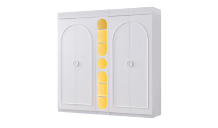 Dolunay 4 kapaklı Dolap (Işıklı)