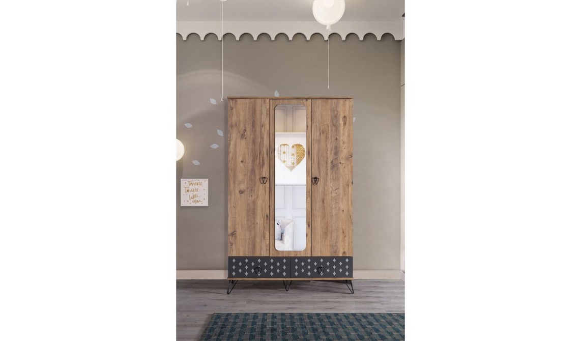 Lotus 3 Kapılı Dolap