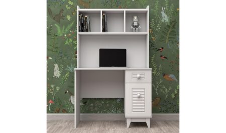 Panjurlu Çalışma Masası (Beyaz)