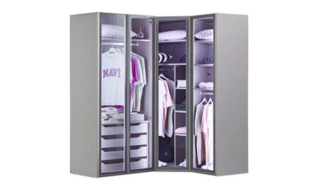 Puzzle Elegant 4 Kapılı Köşe Dolap 835 + 2K İç Çekmece